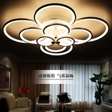 现代简约亚克力天花led客厅吸顶灯圆形环形创意艺术餐厅卧室灯具