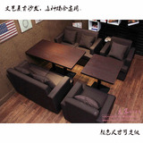 西餐厅沙发 咖啡厅咖啡馆 桌椅组合茶餐厅 奶茶甜品 布艺卡座