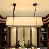 现代简约新中式客厅灯长方形烛台吊灯LED创意餐厅灯酒店工程吊灯