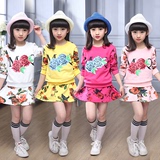 女童秋款童套装2016新品韩版儿童春秋套裙小女孩运动裙子两件套