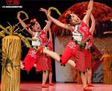 儿童演出服女童汉族秧歌服表演服装幼儿民族舞春晚元旦喜庆舞蹈服