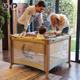 bp可折叠多功能婴儿床 高端铝合金围栏便携游戏床 欧式BB床儿童床