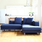 北欧转角沙发组合日式三人布艺沙发实木简约客厅现代小户型可拆洗