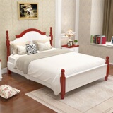 地中海床美式欧式床双人床1.8米 实木床单人床1.2米1.5米床韩式床