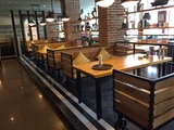 LOFT美式铁艺实木复古沙发椅客厅咖啡厅创意休闲沙发长椅组合卡座