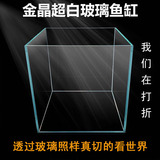 鱼缸水族箱 超白生态创意鱼缸小型迷你玻璃桌面热带金鱼缸LED造景