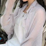 韩国夏季开车纯色防晒披肩褶皱荷叶边雪纺丝巾女电瓶车防晒衣外套