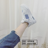 韩国Ulzzang原宿网面超舒适纯白纯色运动鞋软妹跑步鞋气垫鞋包邮