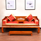 明清古典现代中式仿古榆木罗汉床实木草龙钩子罗汉榻客厅沙发床