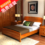 特价橡木床中式全实木床1.8米双人床高箱床1.5米储物箱体床婚床