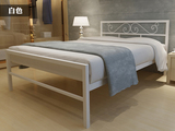 欧式铁艺床架1.2米/1.5米/1.8米单双人床简约铁床时尚铁艺床定制