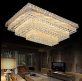 S金豪华水晶灯LED吸顶灯K9客厅灯卧室餐厅长方形灯具灯饰特价优惠