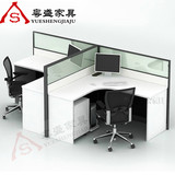 上海办公家具6人屏风隔断卡座职员办公桌椅员工桌四人位2人卡位