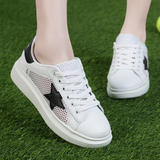 韩版潮夏季运动鞋女厚底板鞋小白鞋匹克鞋学生女鞋网鞋透气松糕鞋
