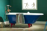 1.2米铸铁搪瓷老人小孩单人浴缸/独立式铸铁带脚单头圆普通浴缸