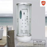 厂家特价圆形整体淋浴房带底座浴缸蒸汽房冲浪缸玻璃房视频RJ029