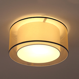 现代新中式吸顶灯正方形圆形复古家用房间主卧室客厅大灯led灯具