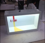 深圳55寸透明液晶屏透明展柜橱窗展示柜lcd高透液晶显示器玻璃屏
