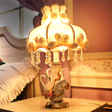 新款新婚庆台灯卧室床头灯创意欧式结婚礼物时尚水晶温馨公主实用