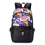 正品阿迪达斯男女学生书包三叶草双肩包电脑包大容量运动旅行背包