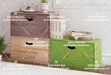 韩式自由组合实木小柜子方格柜地中海心形单开门式整理柜收纳柜