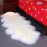澳洲纯羊毛地毯客厅沙发垫卧室床边毯飘窗垫坐垫椅垫整张羊皮定做