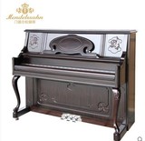 德国门德尔松钢琴 立式家用教学专业黑檀木SUP-24EA-125-K