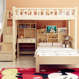 多功能高架儿童床成人双层床上下床高低床带书桌衣柜组合床子母床