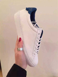 专柜代购 2016最新款 Givenchy 纪梵希新款红尾蓝尾小白鞋 现货