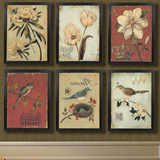 热卖 田园装饰画 美式乡村风格客厅墙壁挂画 中式餐厅古典花鸟画