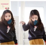韩版秋季新款童装男童女童加绒加厚儿童卫衣小飞打底衫中小童T恤