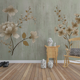 定制3D立体客厅沙发电视背景墙卧室床头背景墙纸壁画手绘花卉墙布