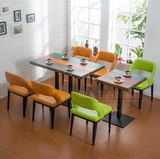 创意主题西餐厅桌椅咖啡厅桌椅组合高档奶茶甜品店桌椅时尚休闲桌