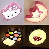 卡通kitty猫儿童房卧室LED吸顶灯创意护眼星星月亮男女孩温馨灯具
