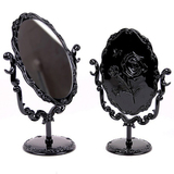 桌面镜子化妆镜台式超大号椭圆形单面公主镜美容院梳妆镜台镜包邮