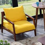 家具设计师休闲椅现代简约实木椅子北欧创意扶手椅单人沙发椅