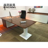 上海办公家具新款烤漆老版桌简约现代总裁桌经理桌创意时尚主管桌