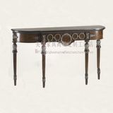 美橘高端定制家具美式新古典意大利实木法式边桌玄关桌台