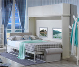 创意欧式田园沙发床 客厅侧翻隐形床壁床折叠床多功能双人床沙发