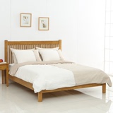 实木床1.5 1.2米橡胶木日式双人床北欧宜家现代简约环保卧室家具