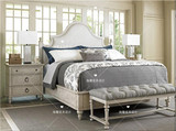 美式乡村布艺软包床 欧式新古典双人床 简约现代卧室婚床 可定制