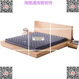 水星床垫 3D棕垫乳胶椰棕床垫硬1.5m1.8米无甲醇席梦思床垫