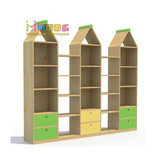 儿童实木樟子松组合柜幼儿园组合柜收纳柜区域柜储物柜书柜玩具柜
