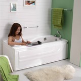 长方形亚克力浴缸普通按摩浴缸独立式浴盆小户型浴缸1.2-1.8米