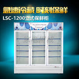 LSC-1200商用立式展示柜三开门冷藏柜冰柜联保