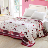 珊瑚绒夏季空调毯夏被盖毯法莱绒床单 1.5/1.8/2米床毛毯午睡毯子
