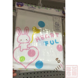 日本代购BABIESRUS纱布浴巾大包被床单毛巾浴巾85×85CM粉色小兔
