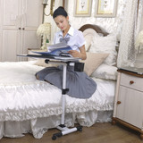 笔记本电脑桌床上用可移动升降床边桌可折叠旋转书桌简单懒人桌