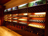 木质红酒展柜木制展示架实木货架精品红酒展柜定做红酒白酒展示柜