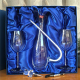 带钻刻字大号套装施华洛世奇红酒杯醒酒器五件装礼盒创意结婚礼物